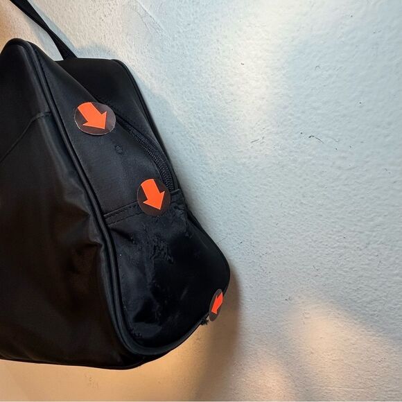 St John ladies Bag black gold double handle nylon capsule packable minimalist - Picture 10 of 13